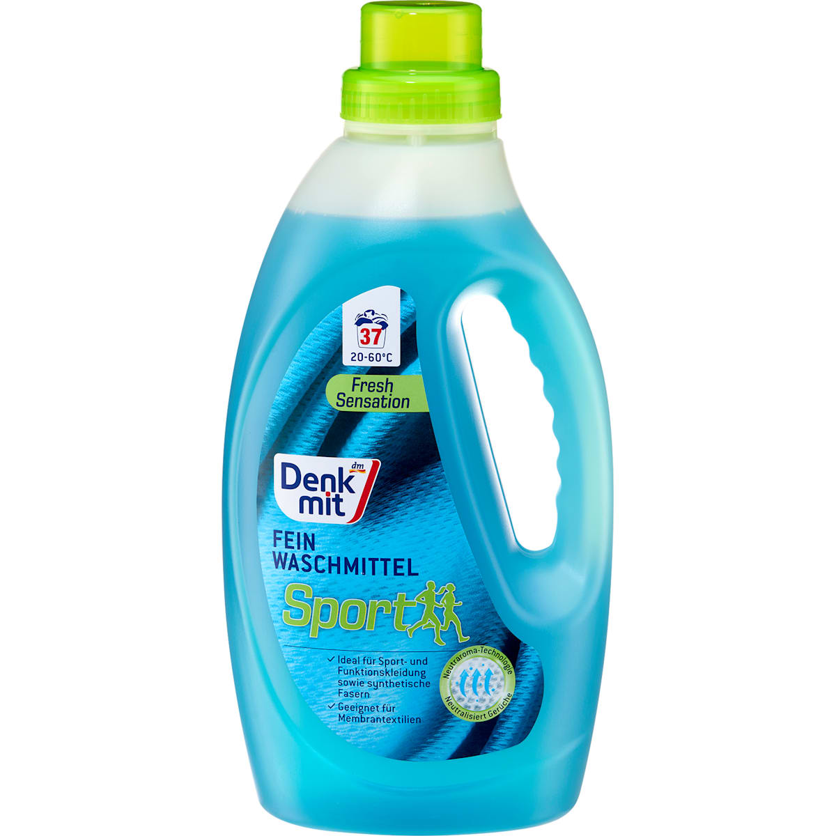 Denkmit Fijnwasmiddel Sport Fresh Sensation vloeibaar, 37 Wl