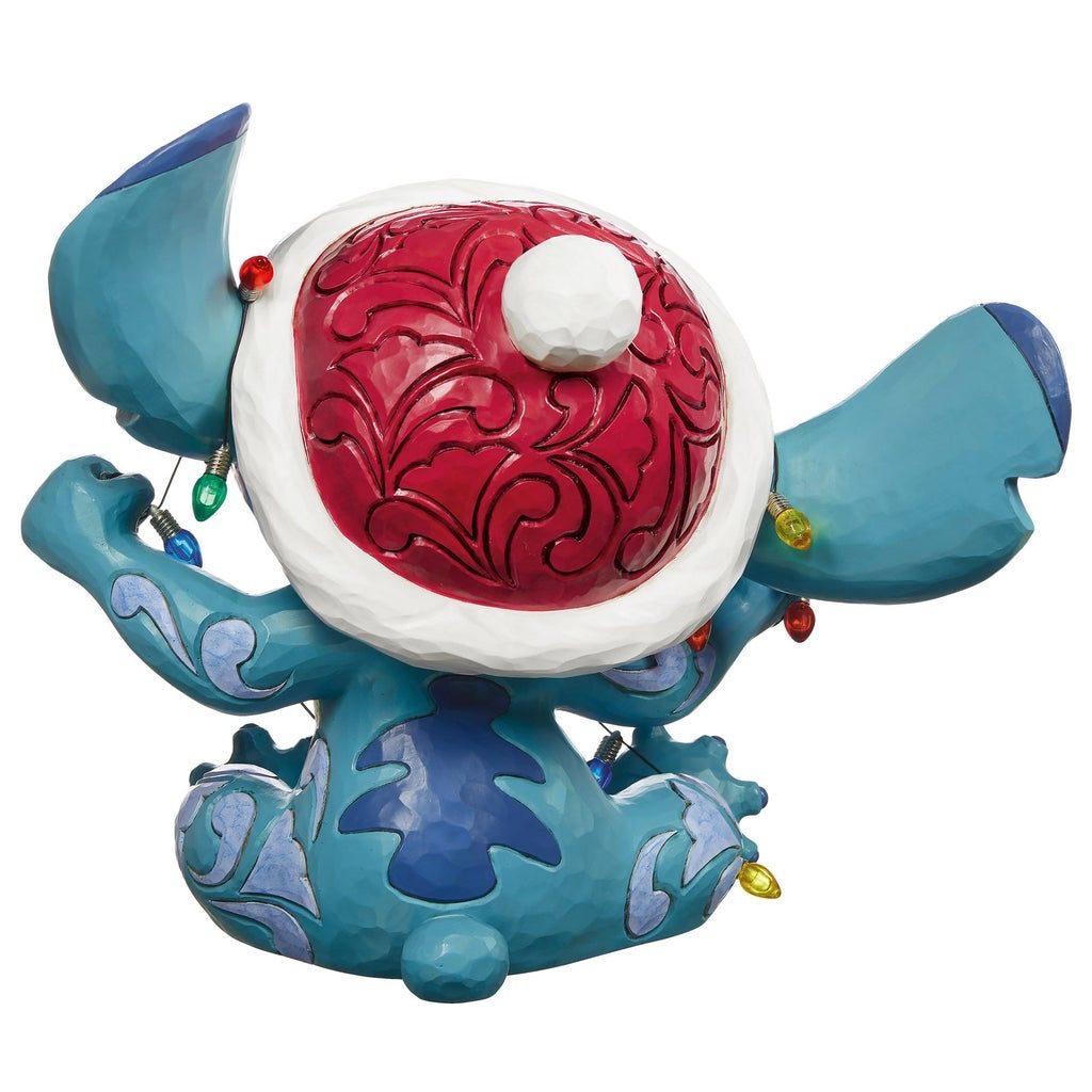 Disney Traditions Stitch met kerstlampjes beeld 37 cm (afbeelding 3)