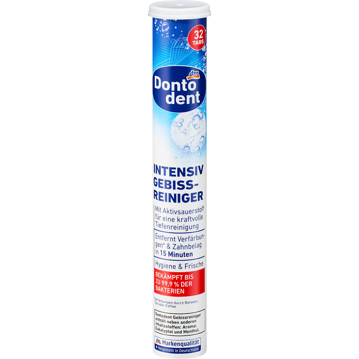 Dontodent Gebissreiniger Tabs intensief, 32 St