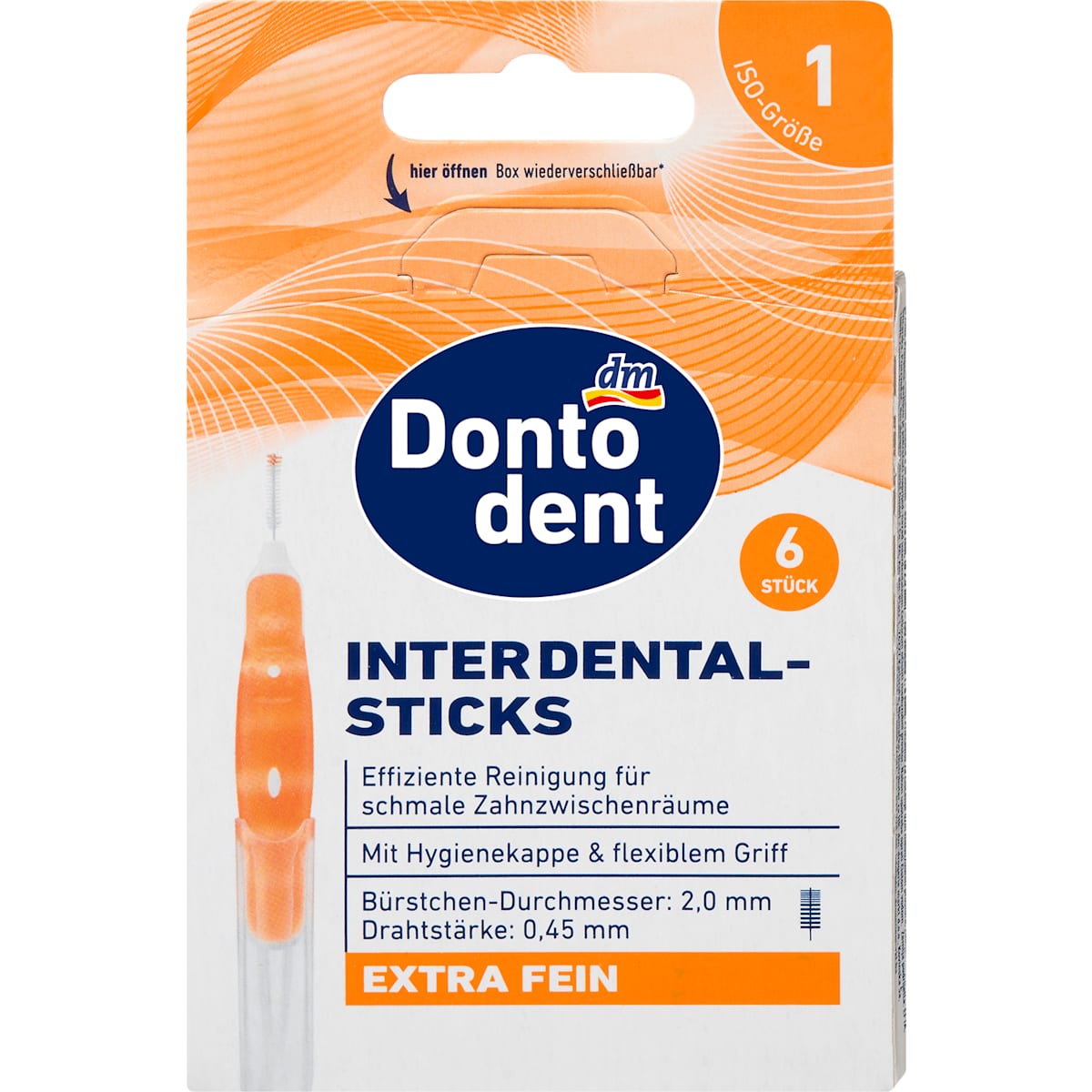 Dontodent Ragers orange 0,45 mm ISO 1, 6 St