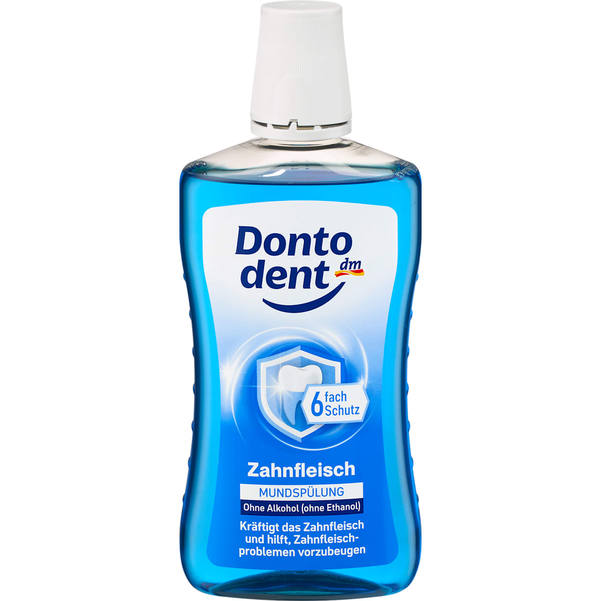 Dontodent Mondspoeling Zahnfleischpflege 6-fach Bescherming, 500 ml
