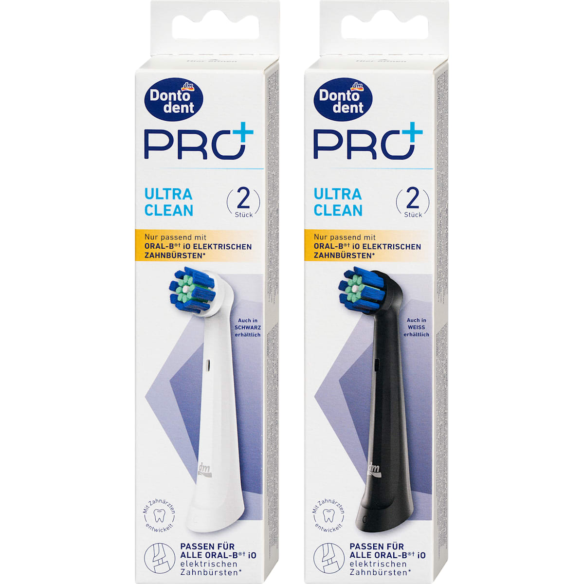 Dontodent PRO+ Aufsteckbürsten Pro+ Ultra Clean, 2 St