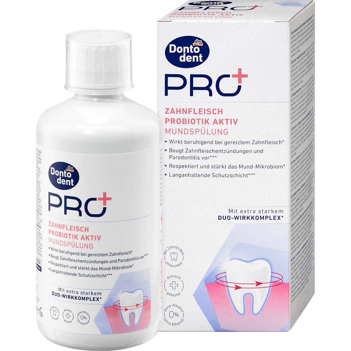 Dontodent PRO+ Mondspoeling PRO+ Zahnfleisch Probiotik Aktiv, 400 ml