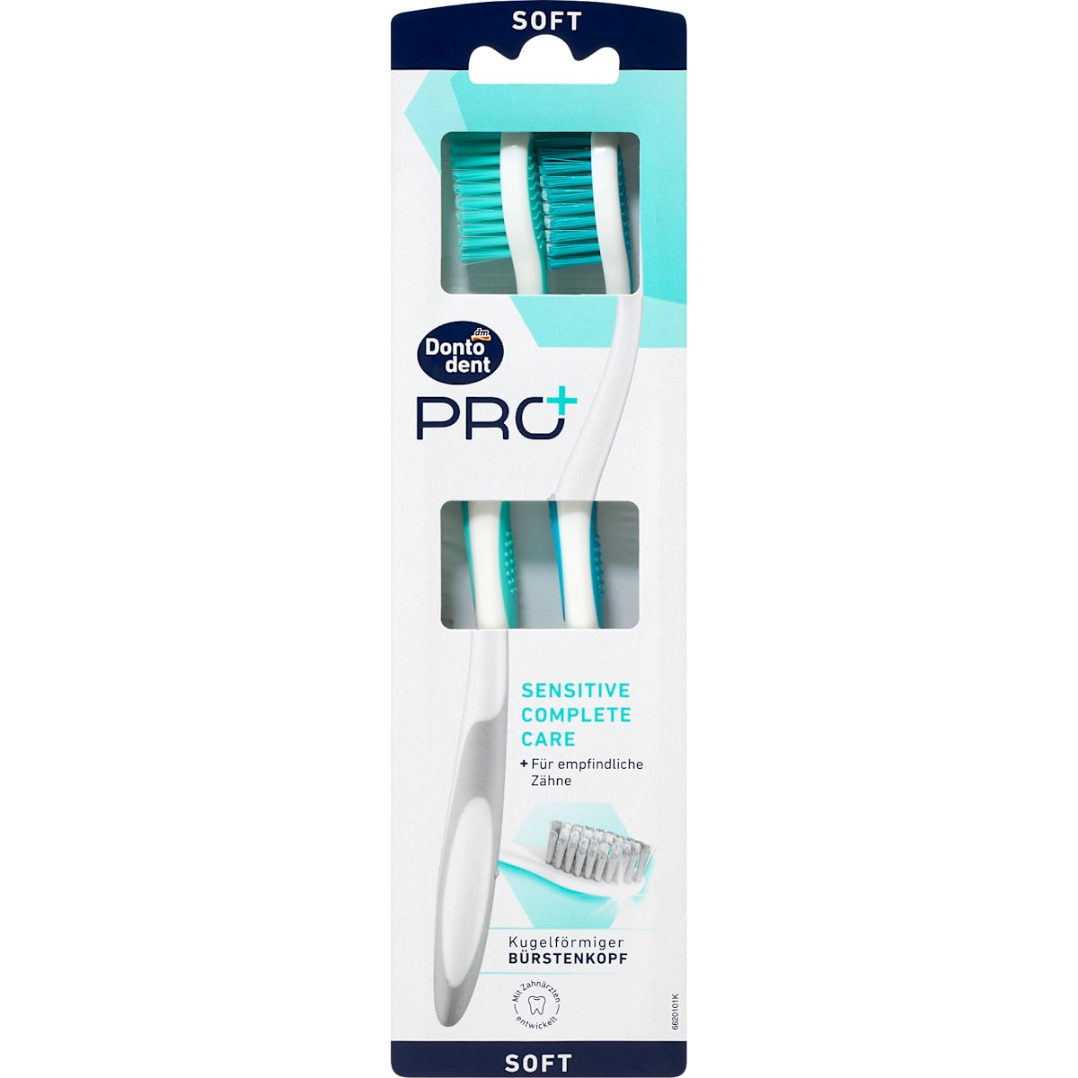 Dontodent PRO+ Tandenborstel PRO+ Sensitive Complete Care, soft, 2 St