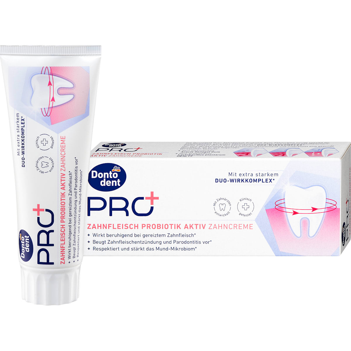 Dontodent PRO+ Tandpasta PRO+ Zahnfleisch Probiotik Aktiv, 75 ml