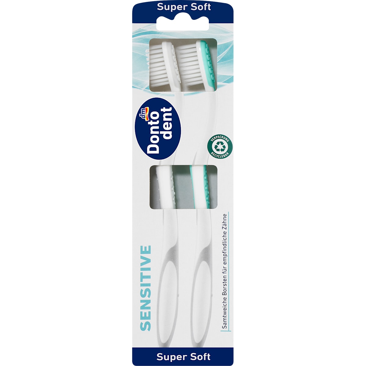 Dontodent Tandenborstel Sensitive super soft, 2 St