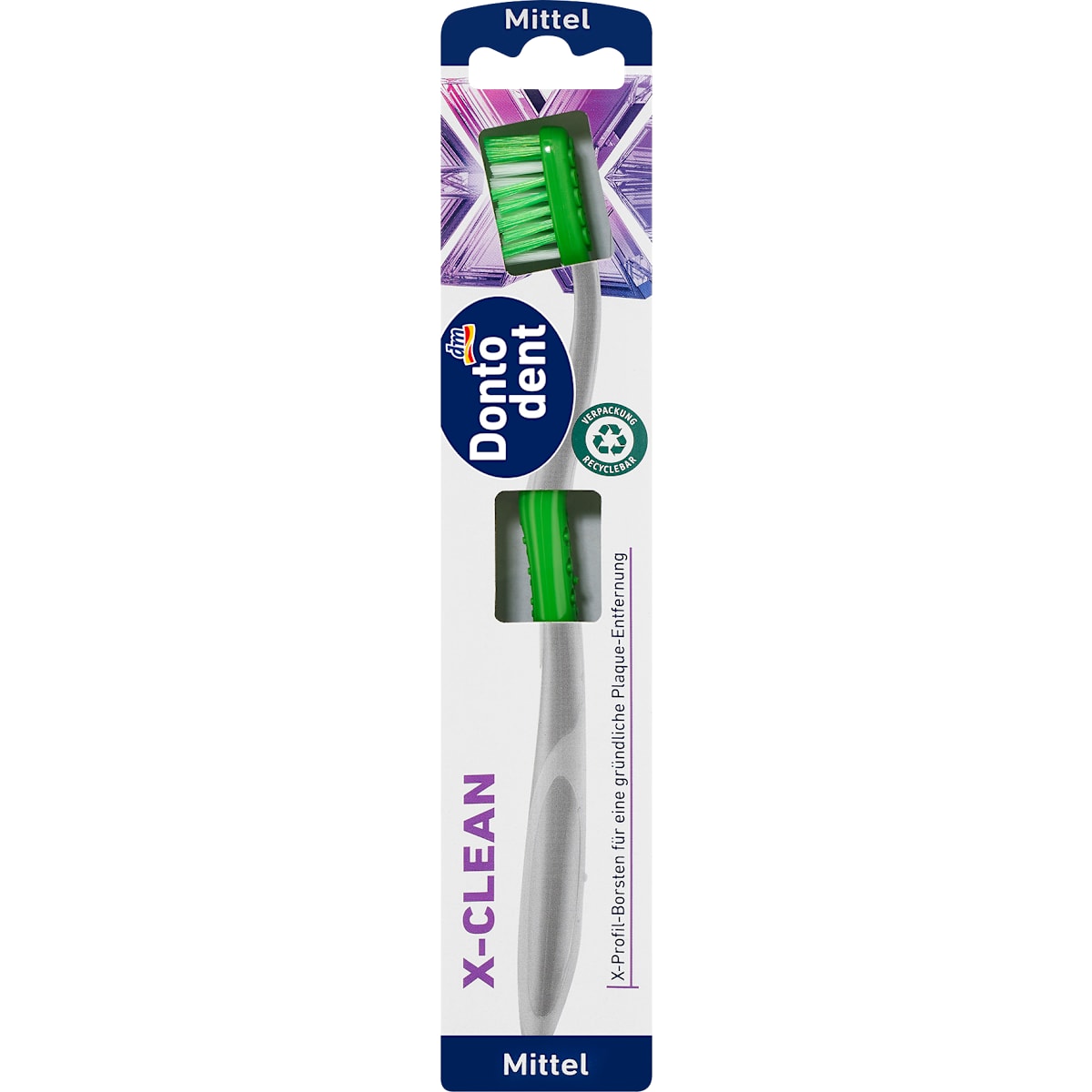 Dontodent Tandenborstel X-clean mittel, 1 St