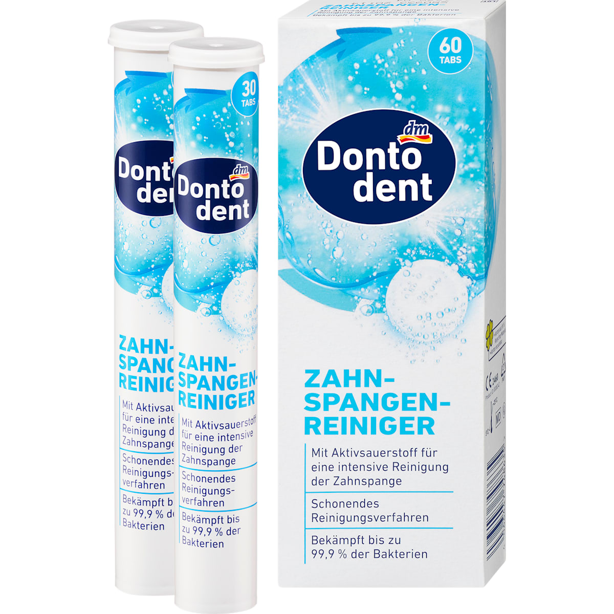 Dontodent Zahnspangenreiniger Tabs, 60 St