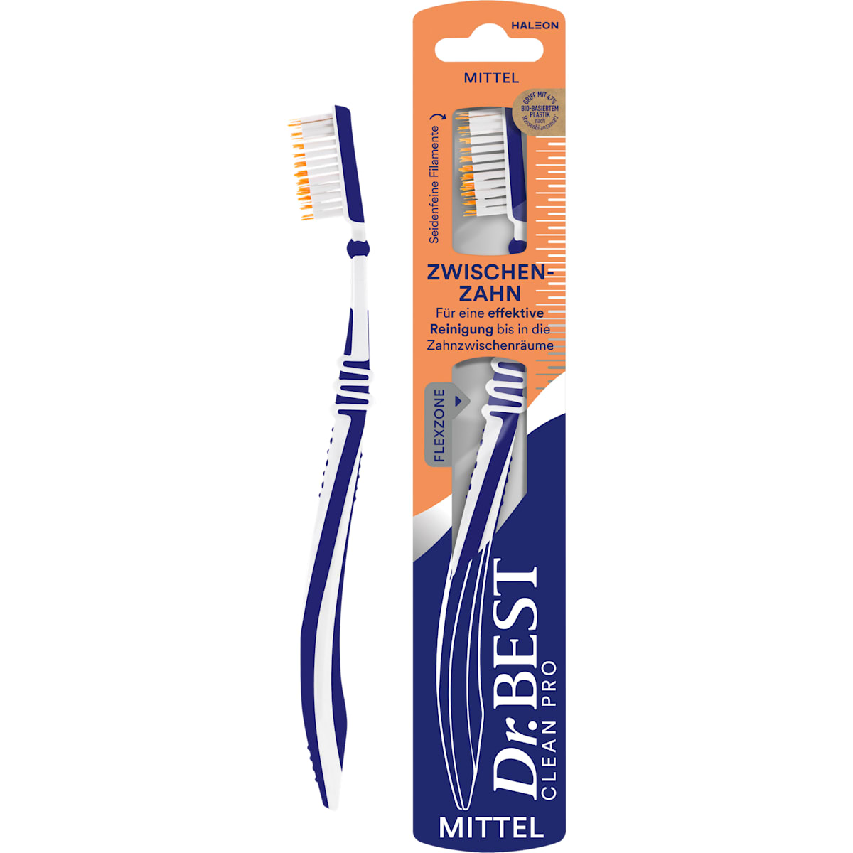 Dr. BEST Tandenborstel Clean Pro Zwischenzahn mittel, 1 St