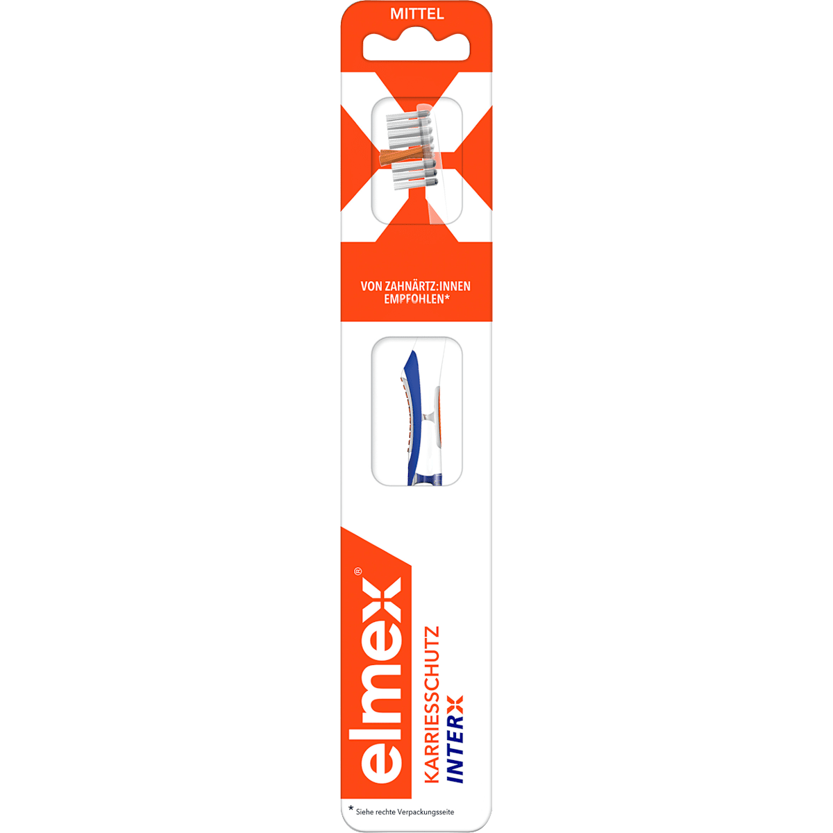 elmex Tandenborstel Karriesschutz interX mittel, 1 St