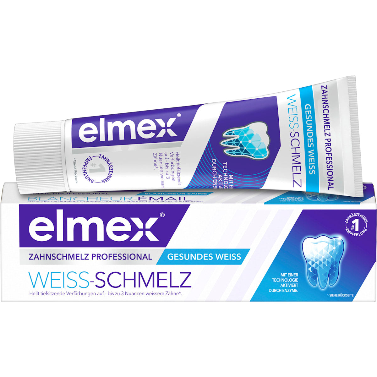 elmex Tandpasta Zahnschmelz Professional Weiss-Schmelz, 75 ml