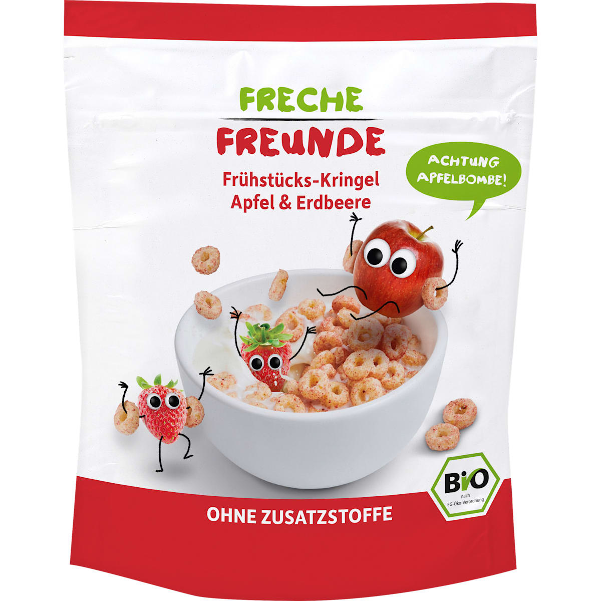 Freche Freunde Kindermuesli Appel & Aardbei vanaf 1 jaar, 125 g