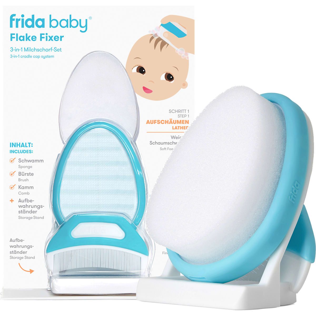 frida baby Milchschorf-Set Frida Baby 3in1, 1 St