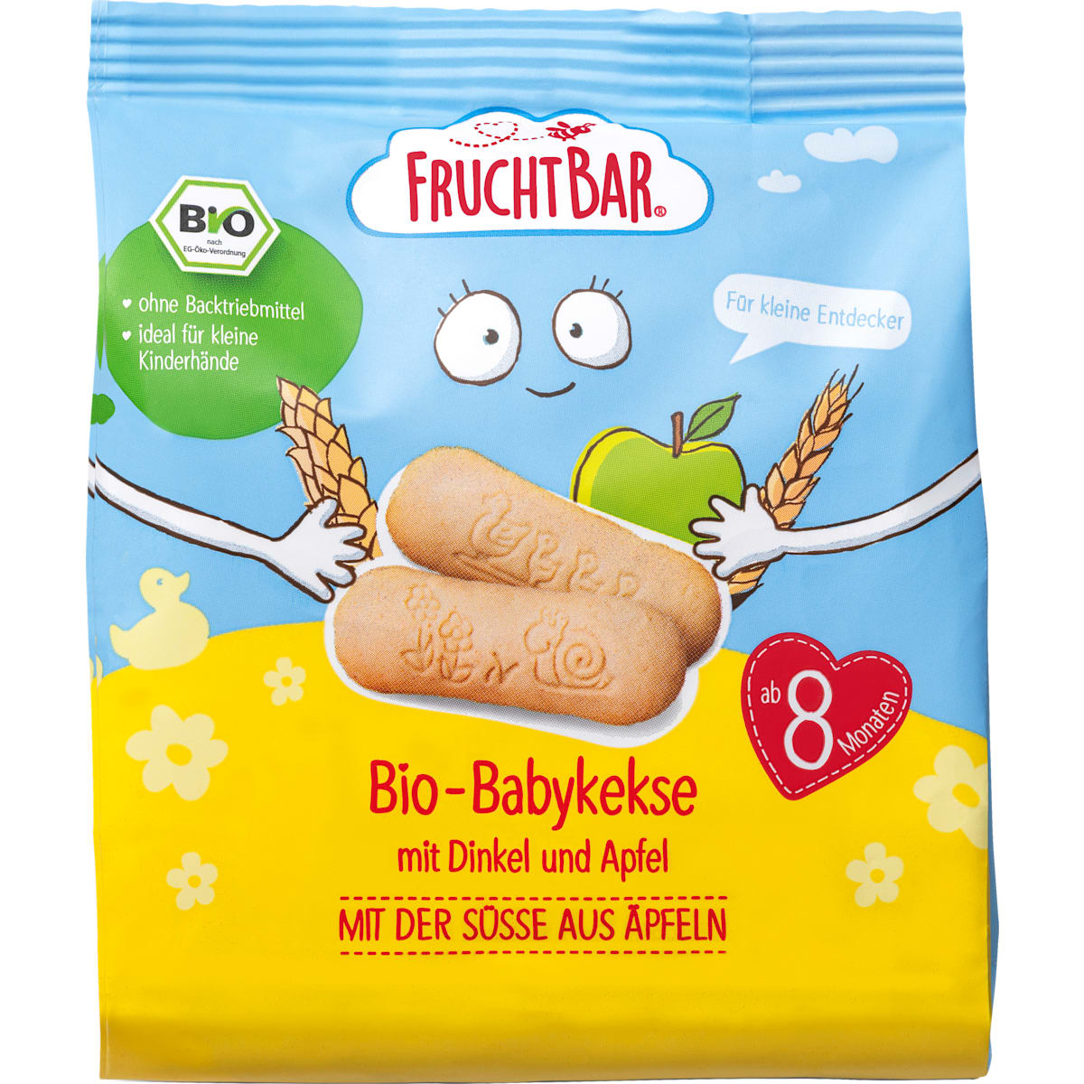 FruchtBar Babykoekjes Spelt-Appel, vanaf 8 maanden, 100 g