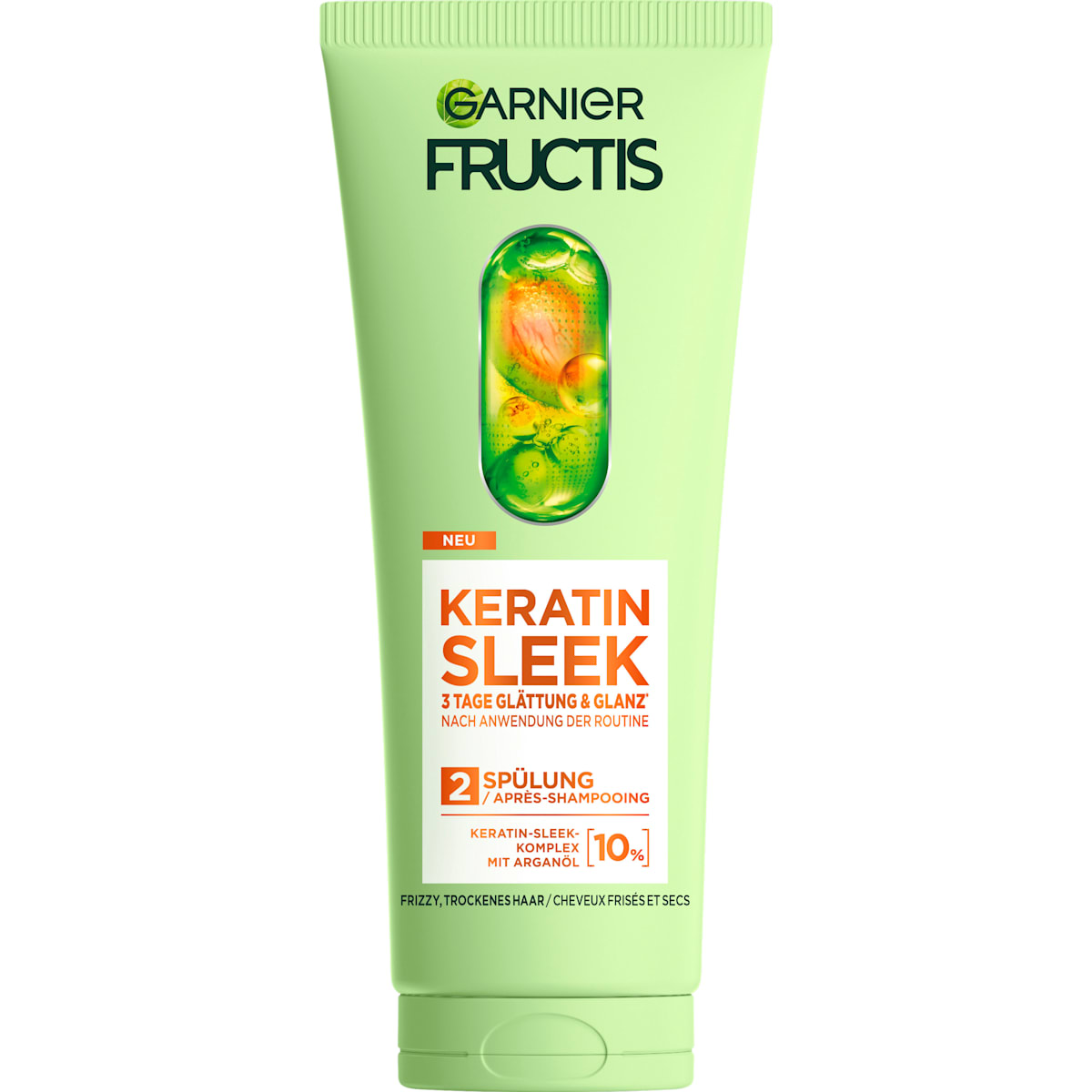 GARNIER FRUCTIS Conditioner Keratin Sleek, Anti-Frizz, 200 ml
