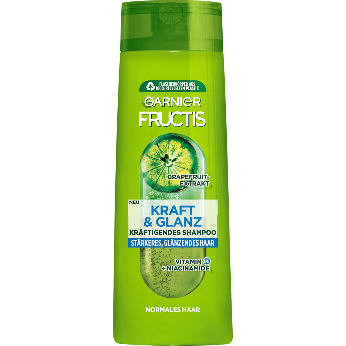 GARNIER FRUCTIS Shampoo Kracht & Glans, sterkere & glanzend Haar, 400 ml