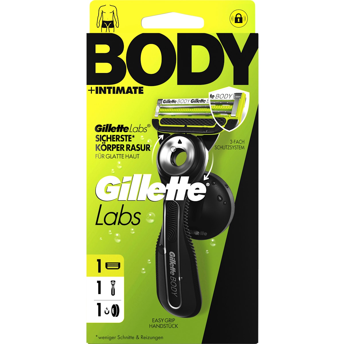 Gillette Scheermes, Labs Body & Intimate, 1 St