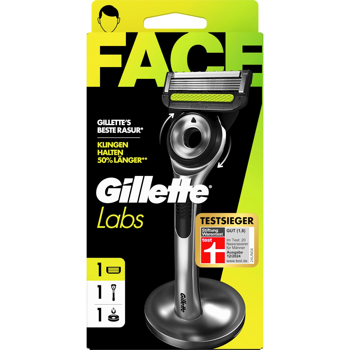 Gillette Scheermes, Labs Face, 1 St