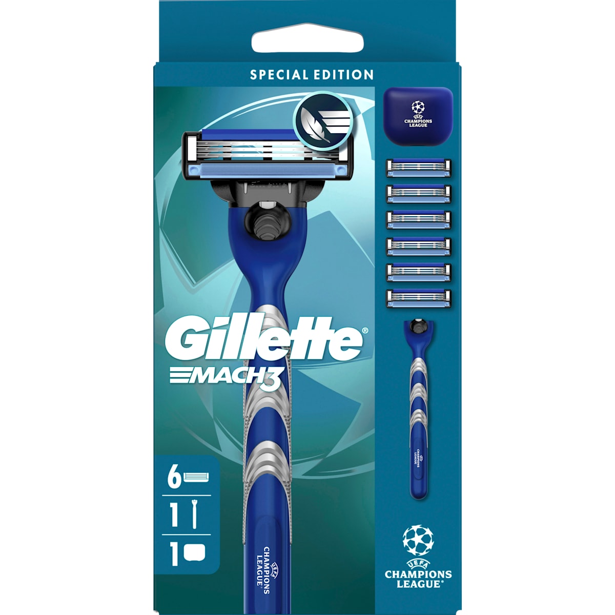 Gillette Scheermes, Mach3 met 6 Scheermesjes, 1 St