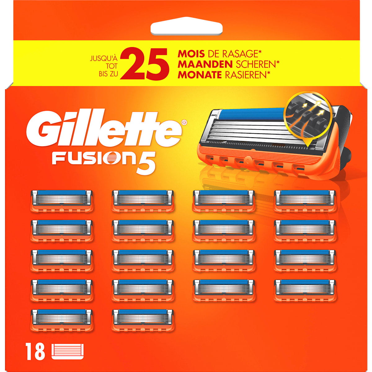 Gillette Scheermesjes, Fusion5, 18 St