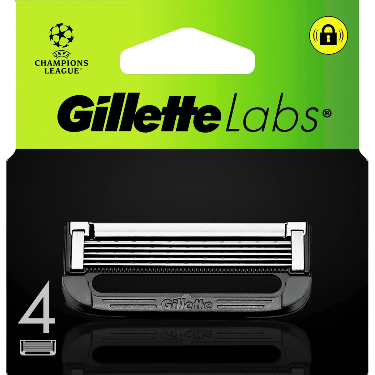 Gillette Scheermesjes, Labs Face, 4 St