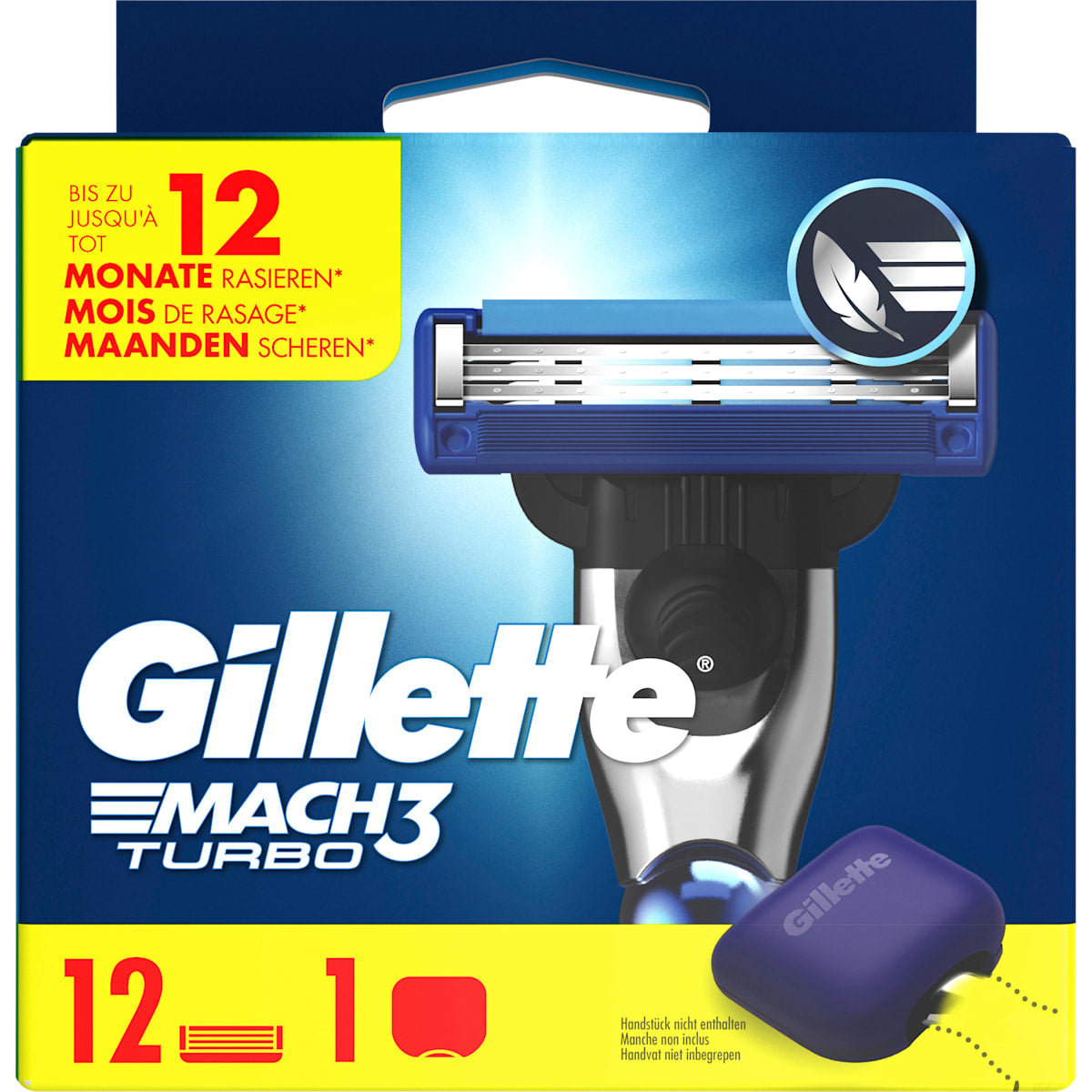 Gillette Scheermesjes, Mach3 Turbo, 12 St