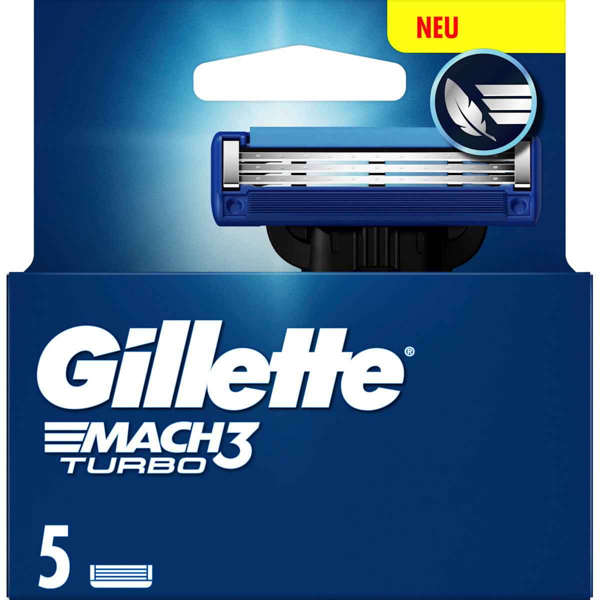 Gillette Scheermesjes, Mach3 Turbo, 5 St