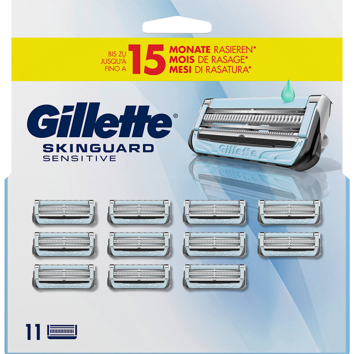 Gillette Scheermesjes, Skinguard Sensitive, 11 St