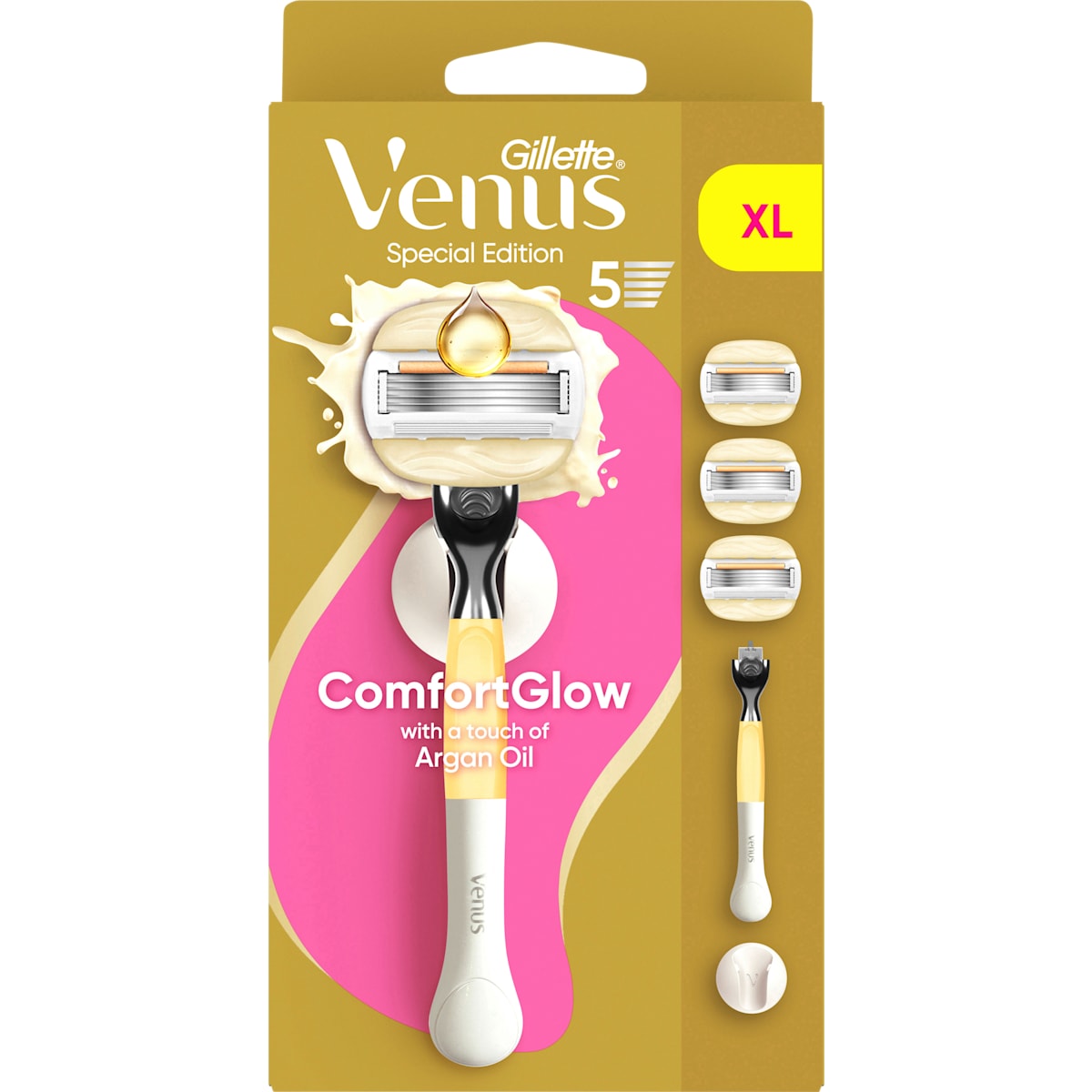 Gillette Venus Scheermes, ComfortGlow Voordeelpak, 1 St