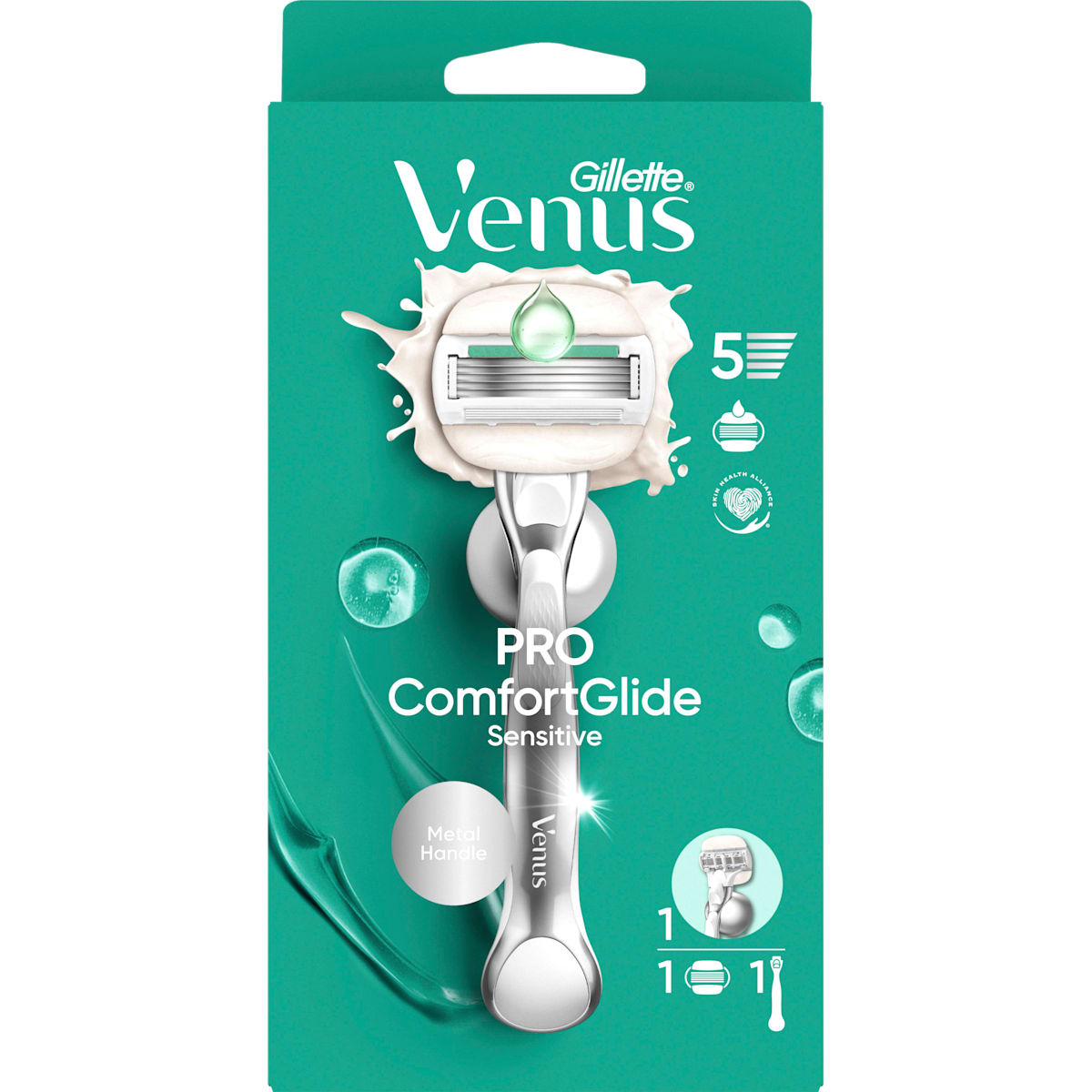 Gillette Venus Scheermes, Pro Comfortglide Sensitive, 1 St