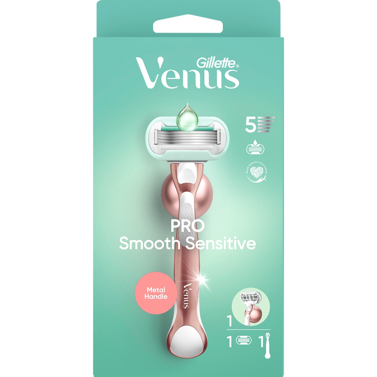 Gillette Venus Scheermes, Pro Smooth Sensitive, 1 St