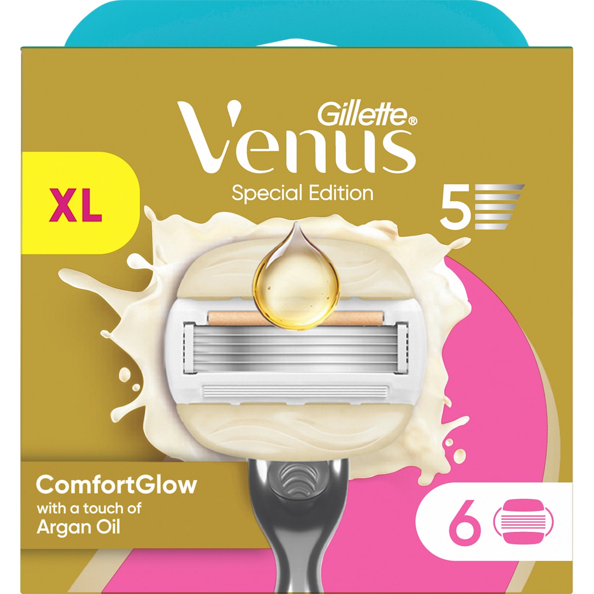 Gillette Venus Scheermesjes, ComfortGlow, 6 St