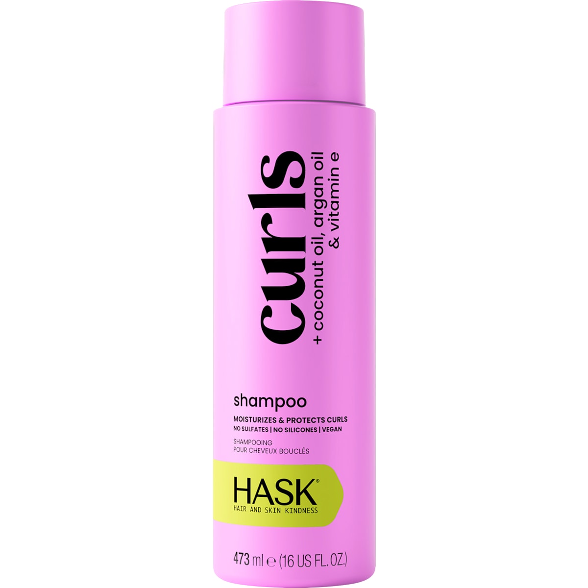 HASK Shampoo curls + coconut oil, 473 ml