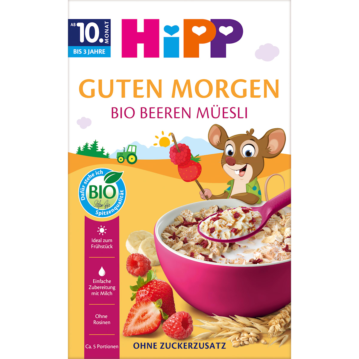 HiPP Kindermuesli Bessen vanaf 10 maanden, 200 g
