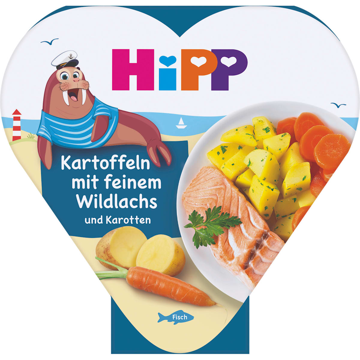 HiPP Kindermaaltijd Aardappelen met fijne Wilde zalm en Karotten vanaf 1 jaar, 250 g