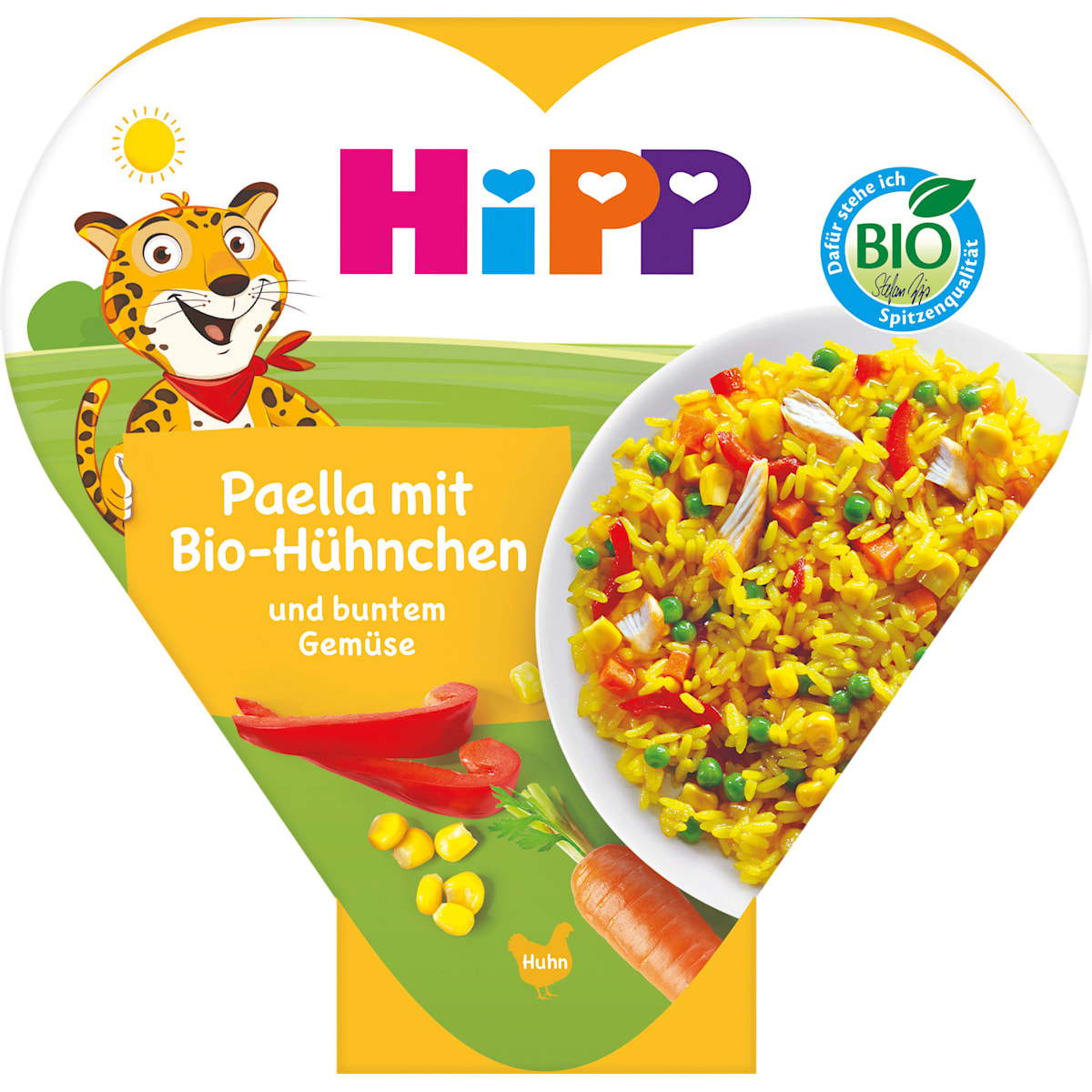 HiPP Kindermaaltijd Paella met bonte Groente en Kip vanaf 1 jaar, 250 g