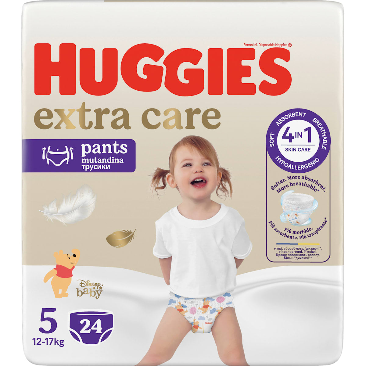 Huggies Baby Pants extra care Maat 5 (12-17 kg) Disney, 24 St