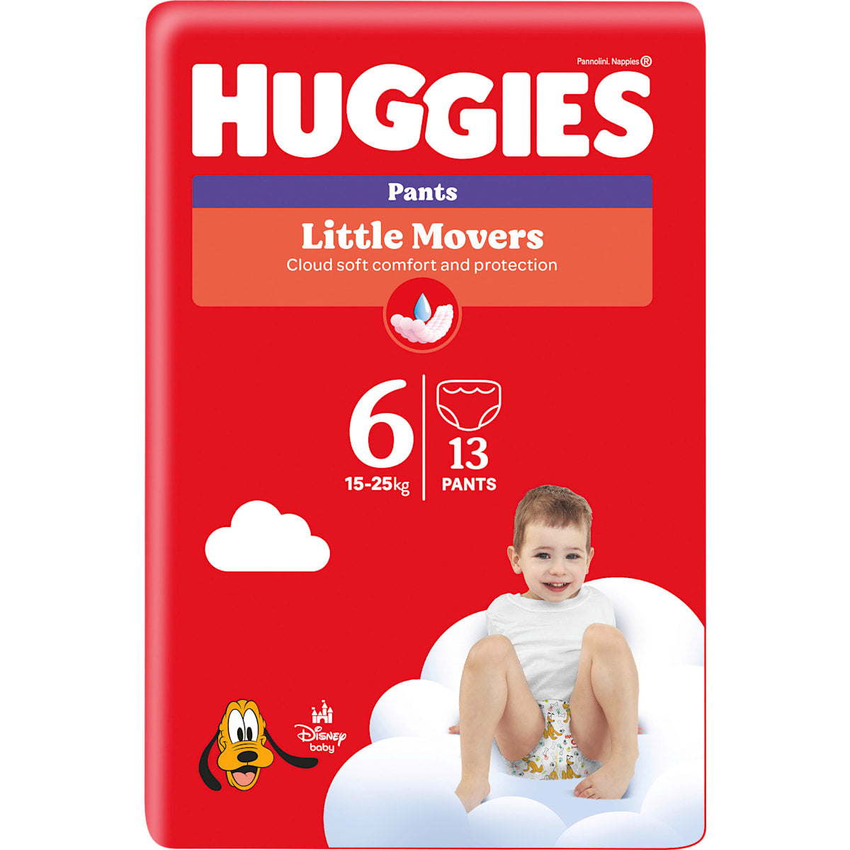 Huggies Baby Pants Little Movers Maat 6 (15-25 kg), 13 St
