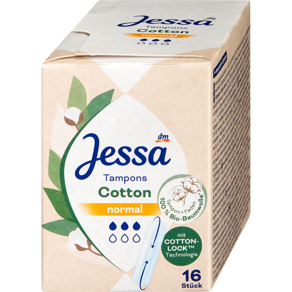 Jessa Tampons Cotton Normal, 16 St