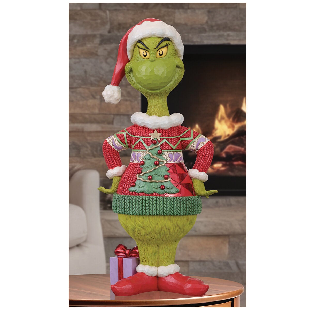 Jim Shore Grinch in foute kersttrui beeld 51 cm (afbeelding 3)
