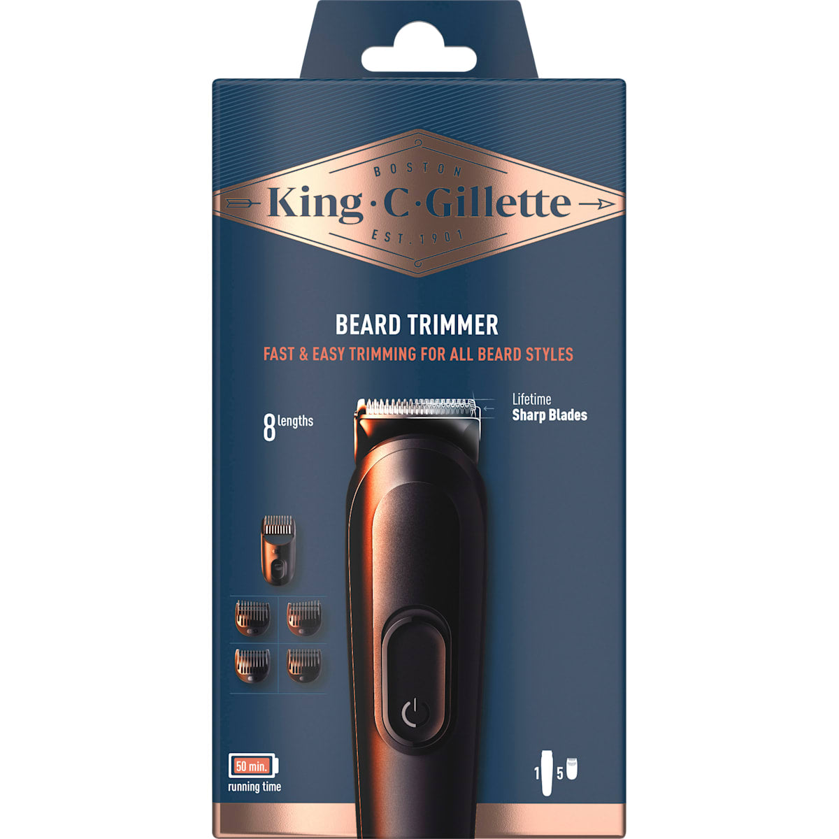 King. C. Gillette Elektrische Baardtrimmer, 1 St
