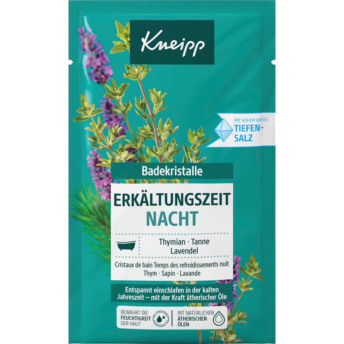 Kneipp Badesalz Verkoudheidsperiode Nacht, 60 g