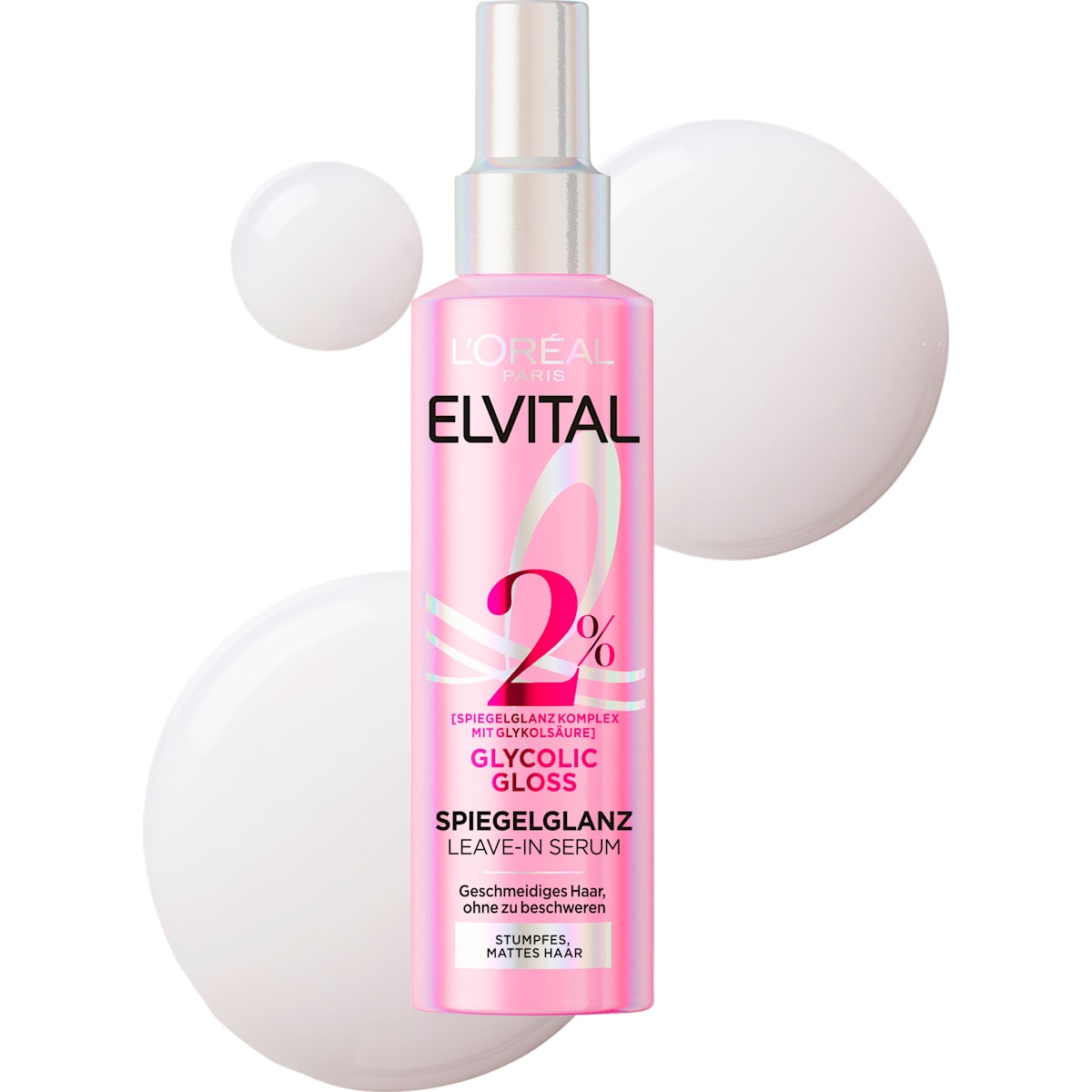L'ORÉAL PARiS ELVITAL Leave-In Serum Glycolic Gloss Spiegelglanz, 150 ml