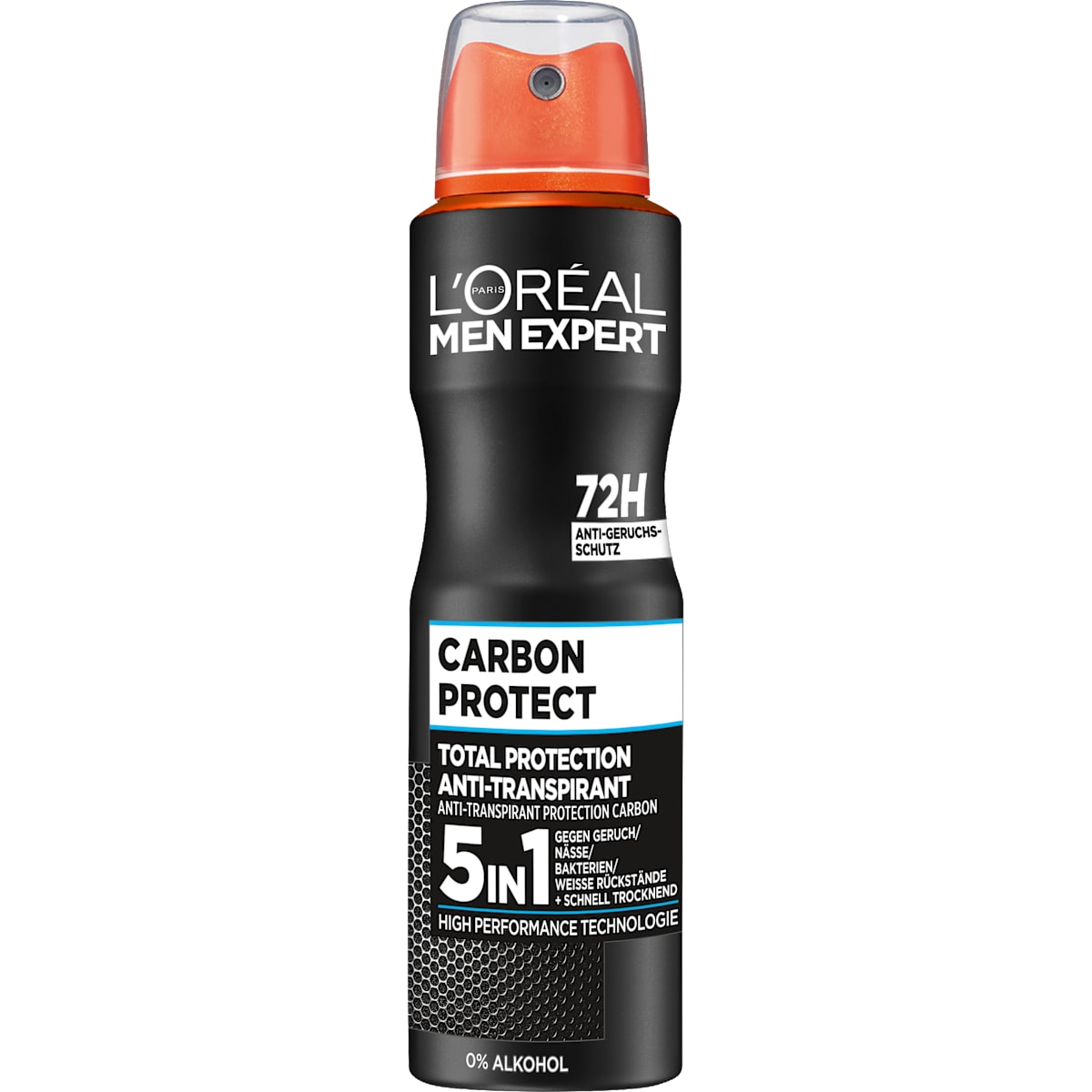 L'ORÉAL PARiS MEN EXPERT Antitranspirant Deospray Carbon Protect 5in1, 150 ml