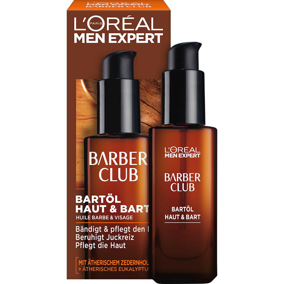 L'ORÉAL PARiS MEN EXPERT Baardolie Barber Club Baardverzorging met Cederhoutolie, 30 ml