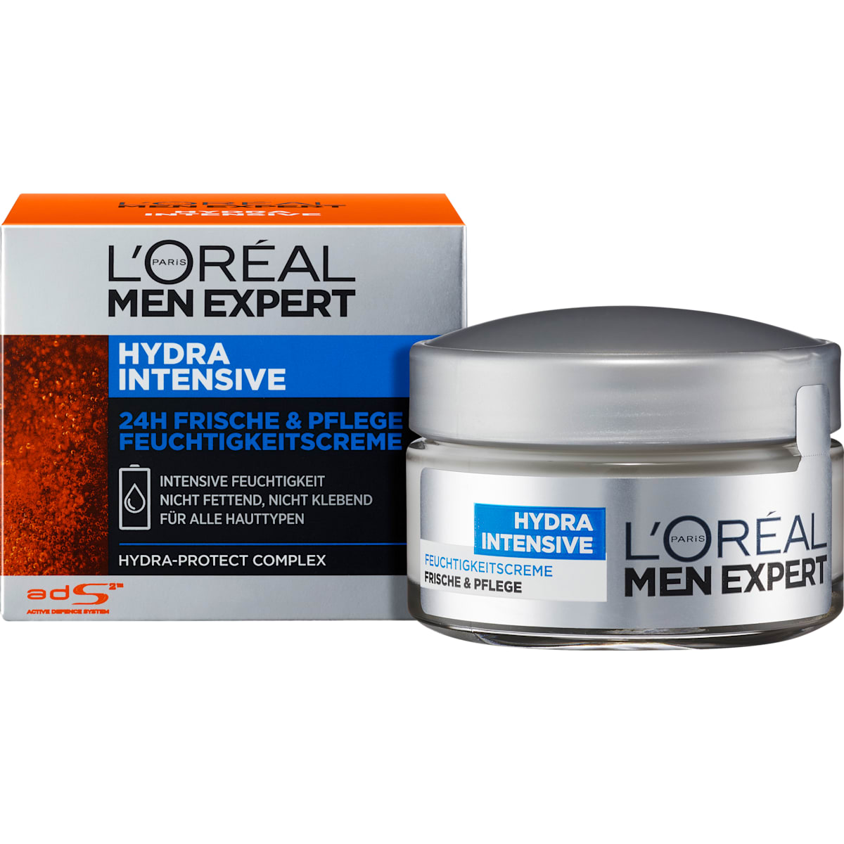 L'ORÉAL PARiS MEN EXPERT Gezichtscrème Hydra Intensive, Hydraterende crème 24h Frisse & Verzorging, 50 ml