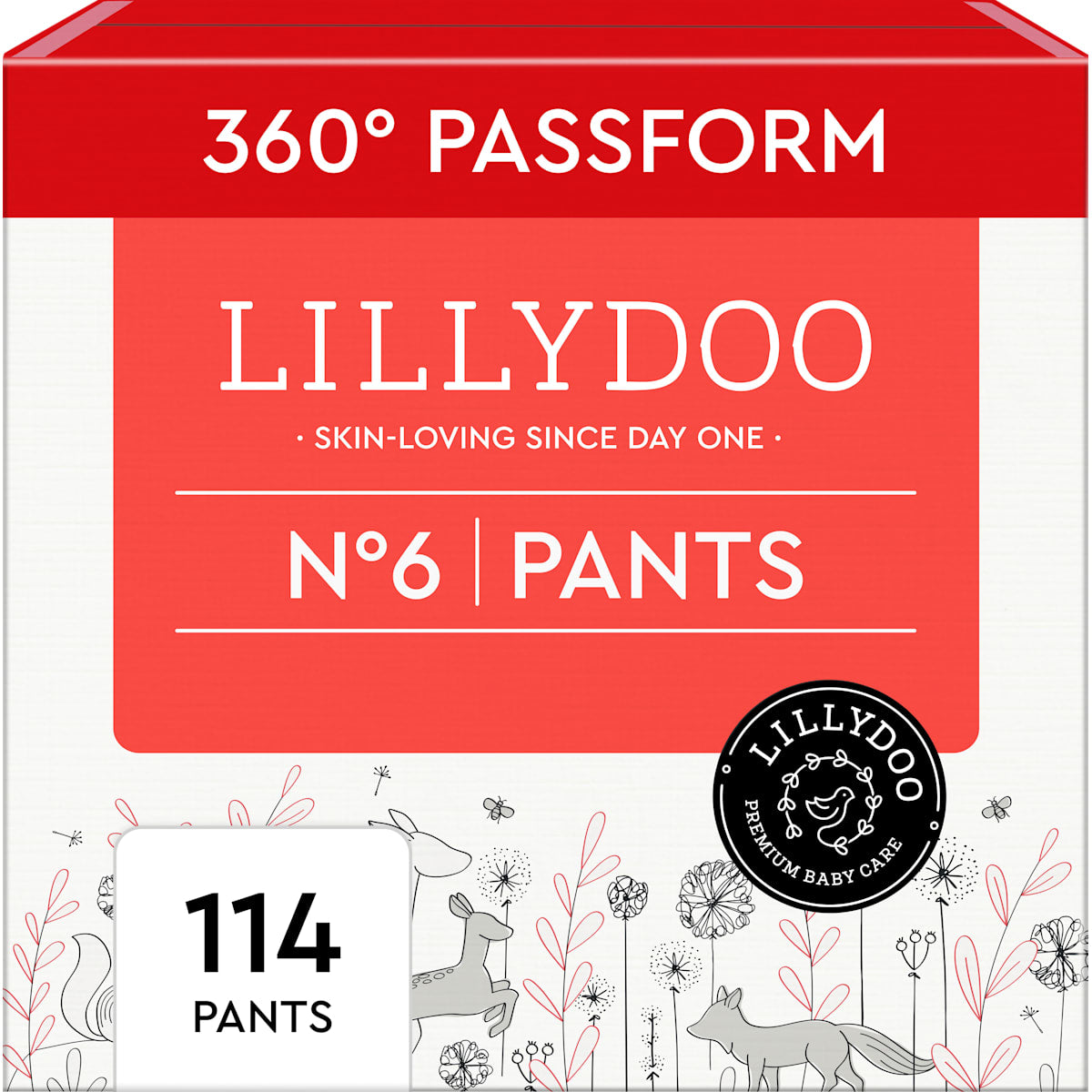 LILLYDOO Baby Pants Maat 6 (13+ kg), Monatsbox, 114 St
