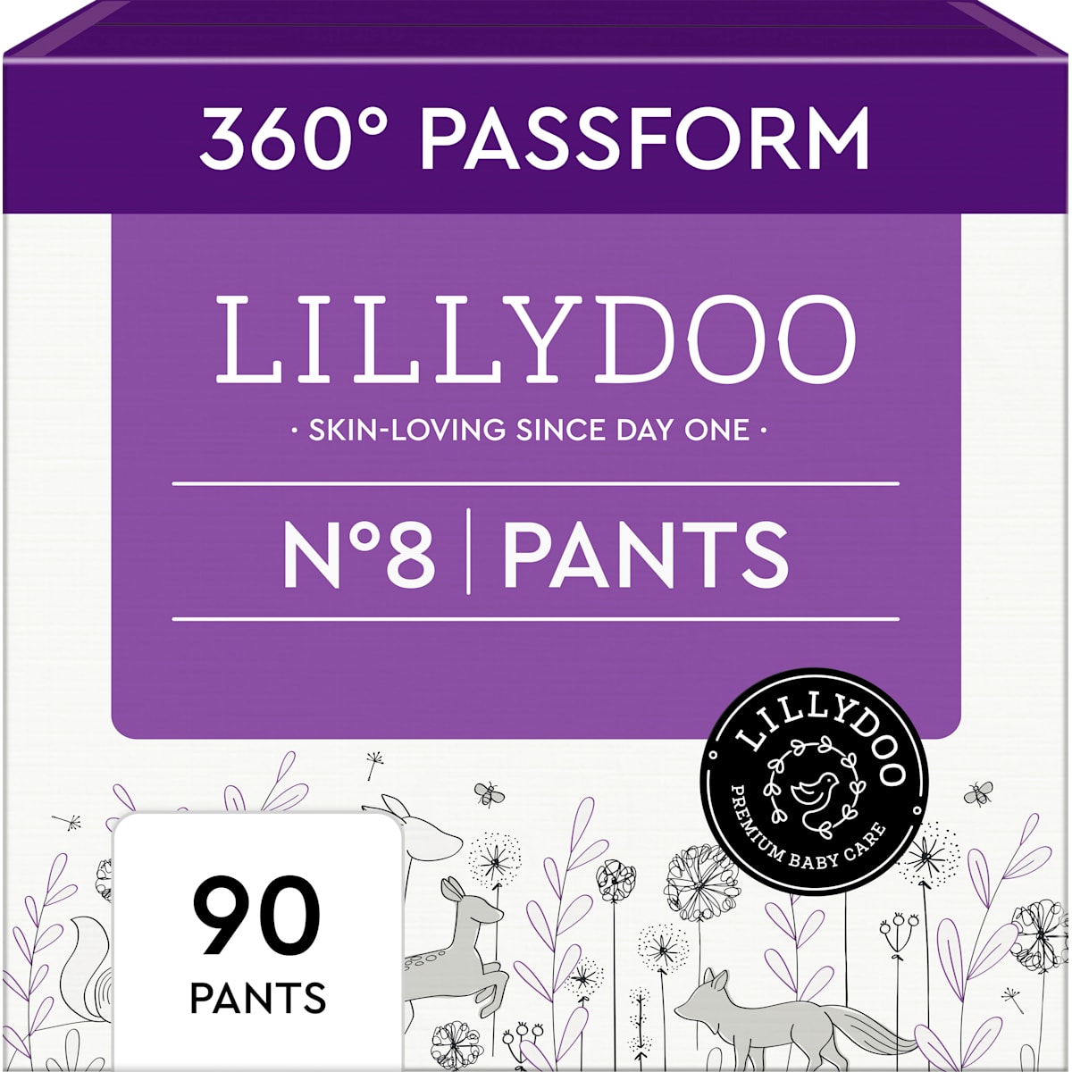 LILLYDOO Baby Pants Maat 8 (17+ kg), Monatsbox, 90 St