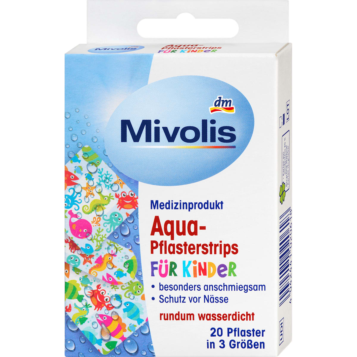 Mivolis Aqua-Pflasterstrips voor Kinder, 20 St