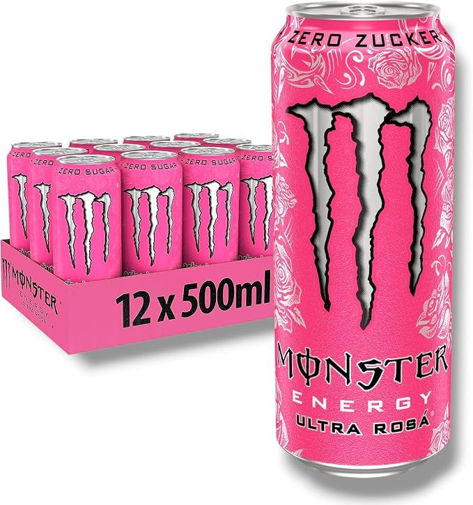 Monster Energy Ultra Rosa Tray 12x0,5l